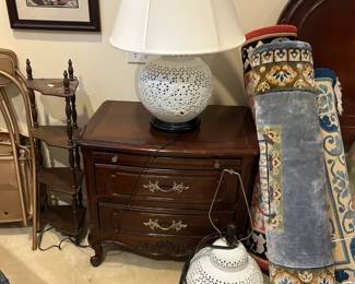 Vintage Porcelain Lamps Century Nightstand