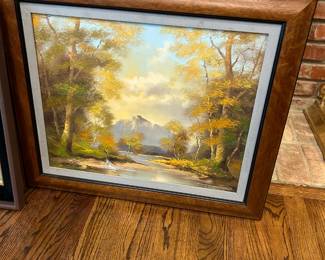 Vintage Landscape Art on Canvas