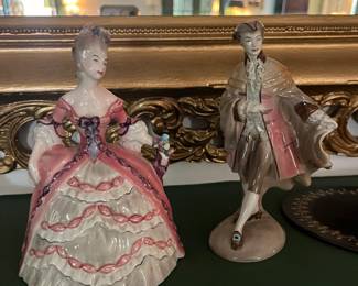 Vintage Goldscheider Madame Pompadour and Prince of Wales