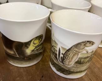 Vintage Queen's Horchow Fine Bone china tea cups. Set of 12.