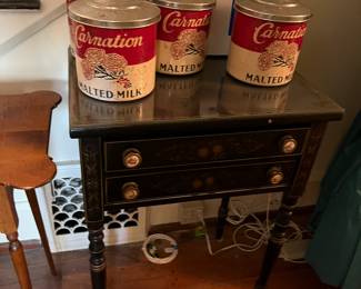 1950s Carnation Malted Milk container tin