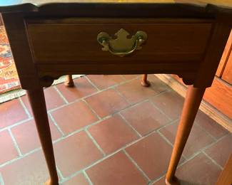 Mid century Lexington single drawer side table