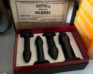Antique 1920s prescription rectal dilators