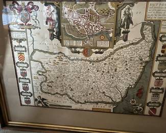 Maps of all kinds, vintage and antique, framed and unframed.