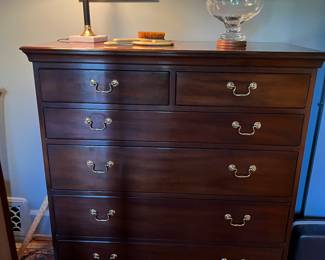 Kittinger Colonial Williamsburg Mahogany High Chest