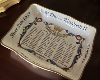 Queen Elizabeth II commemorative dish. June 2, 1953.