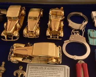 National Motor Mint Museum 1:32 gold cars with box