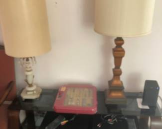 Entertainment unit and lamps