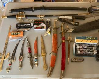 Knives, swords and daggers