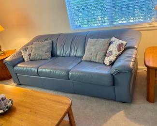 leather couch 37 1/2" deep 80" long