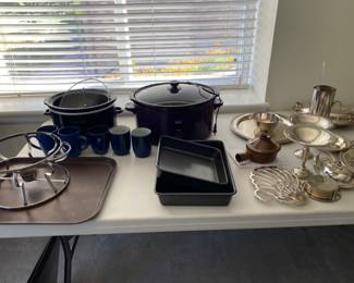crock pots, baking pans, 