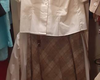 Vintage Wool Skirt/Blouse