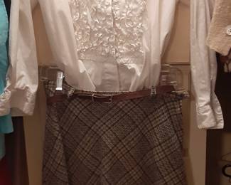 Wool Skirt/Blouse 