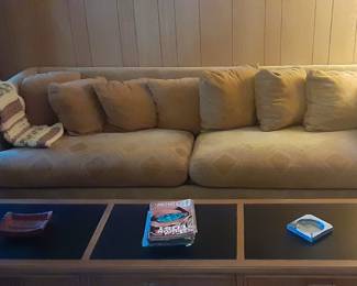 Cool Sofa (matches loveseat)and
 X-Long Coffee Table W/3 Drawers. 