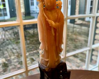 ROSE QUARTZ ASIAN LAMP