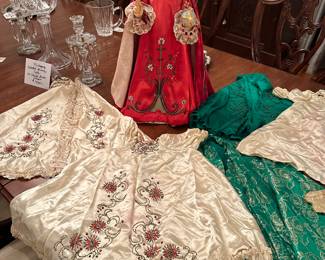 CUSTOM GARMENT/VESTMENTS HANDMADE BY THE SISTERS OF CHARITY FOR THE INFANT JESUS STATUE