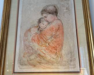 EDNA HIBEL LITHOGRAPH SIGNED