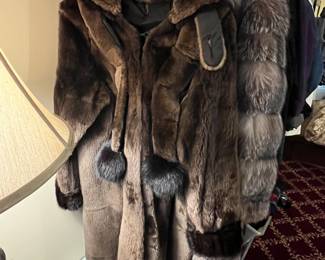 SHEARED MINK COAT