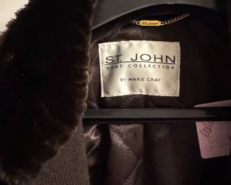 St. John Faux Fur Bomber. Size S. Photo 2 of 2.