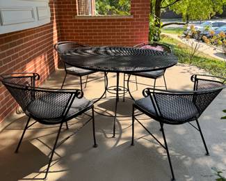Wrought Iron Dining Set.