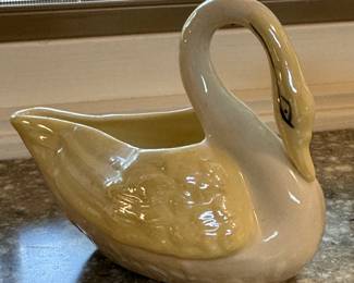 Vintage Belleek Swan Creamer. Photo 1 of 2.