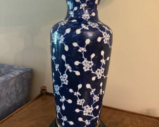 Pair of Chinoiserie Table Lamps. Each Measured 42" H. Photo 2 of 2.