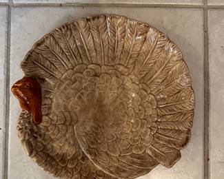Glazed Ceramic Turkey Platter by Dee Decker. Photo 1 of 2.