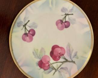 Hand-Painted Porcelain Small Fruit Plates. Photo 2 of 2.