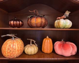 Sample of Faux Pumpkins.