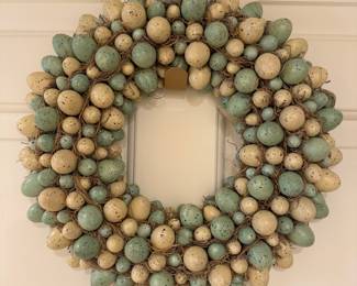 Robin's Egg Easter Wreath.