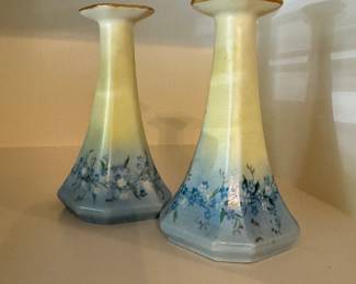 Assorted Pastel Porcelain Candlesticks. Photo 3 of 3.