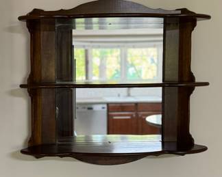 Three-Shelf Wall-Mount Shelf. Measures 29" W x 23" H x 7.5" D. Photo 1 of 3.