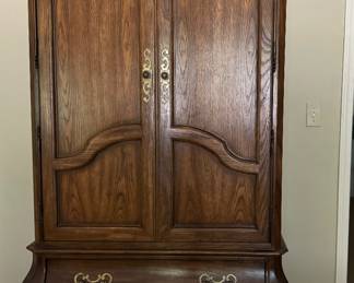 Vintage Century Bombay Armoire / Cabinet. Measures 44" W x 20" D x 79" H. Photo 1 of 2.