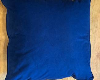 Pair of 20" x 20" Down Filled Blue Pillows.