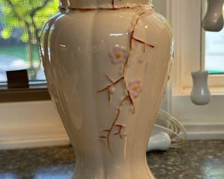 Belleek Cherry Blossom Vase. Photo 1 of 2.