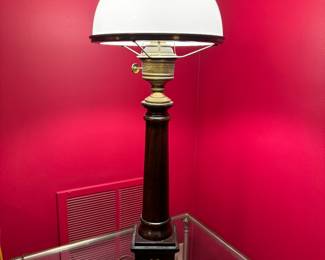Faux Kerosene Oil Column Table Lamp. Photo 1 of 2.