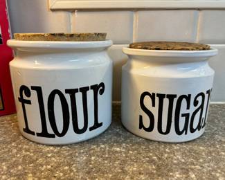 Flour & Sugar Canisters.