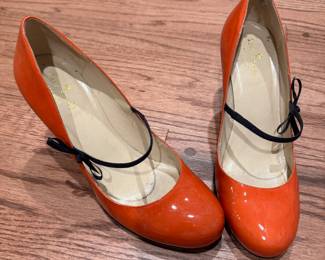 Kate Spade Orange High Heel Shoes. Size 9.