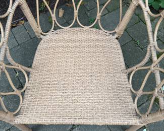 Set of 4 Faux Bamboo Arm Chairs. Photo 3 of 3.