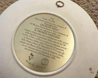 Royal Windsor "Gloria In Excelsis Deo!" Porcelain Plate. Photo 2 of 2.