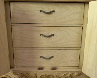 Vintage Century French Provincial Sideboard / Bureau. Measures 73" W x 19" d x 32" H. Photo 2 of 5.