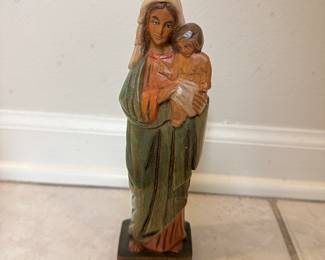 Madonna & Child Christmas Figurine.