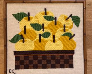 Apple Needlepoint.