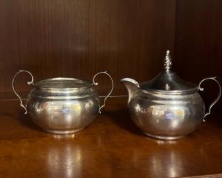 Sterling Silver Cream & Sugar.