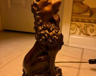 Vintage Frederick Cooper Gilt Lion Table Lamps. Photo 1 of 2.