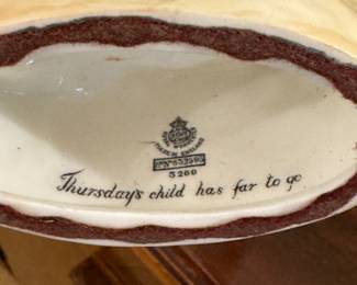Thursday's Child Figurine. Photo 2 of 2.