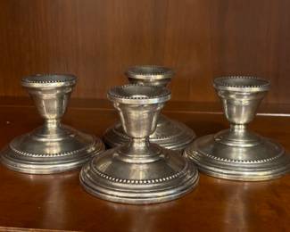 Sterling Silver Candlesticks. Photo 1 of 2.