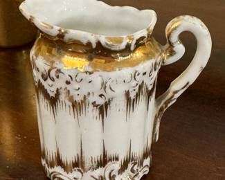 Vintage Pickard Parcel 24K Gold Small Pitcher.