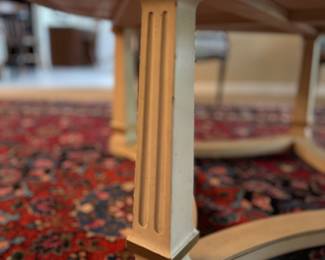 Vintage Round Wood Cocktail Table. Measures 39" D x 17" H. Photo 3 of 3.