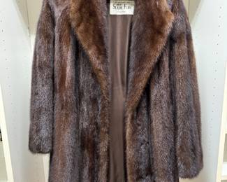 Vintage Mink Thigh Length Coat.
